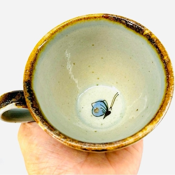Ken Edwards El Palomar Pottery
Coffee Tea Cup Mug Tonala Mexico Blue Bird Floral - Picture 2 of 13